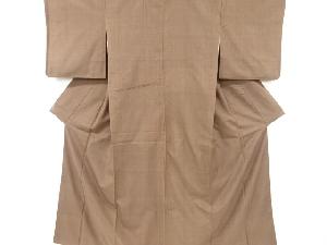 縞織り出し手織り真綿紬着物